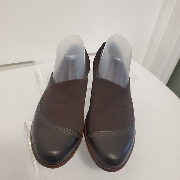 NAOT Brown Fabric Brogue Leather Loafer Shoes Size 40=9, Business Casual - Picture 10 of 12